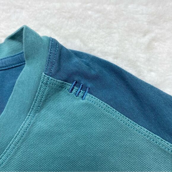 Lululemon Mens Crew Neck Long Sleeve Green Tone One Pocket Shirt - Picture 4 of 8